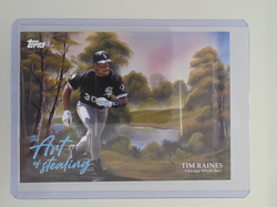 Topps 2025 x Bob Ross The Joy Of Baseball Tim Raines Art Of Stealing - Image 1