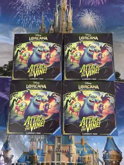 Disney Lorcana TCG Attack of the Vine! Trove pack of 4 Factory Sealed - Image 1