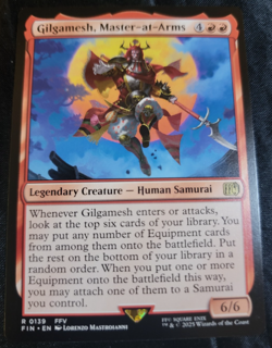 Gilgamesh, Master-at-Arms # 139 FIN Final Fantasy MTG Magic The Gathering Cards - Image 1