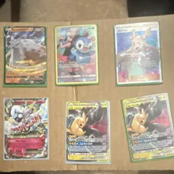 Pokemon TCG 6-Card Holo Lot Full Art TAG TEAM Pikachu Zekrom GX, V, EX - Image 4