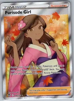Furisode Girl (Full Art) 190/195 SWSH12: Silver Tempest - Pokemon Card - NM - Image 1