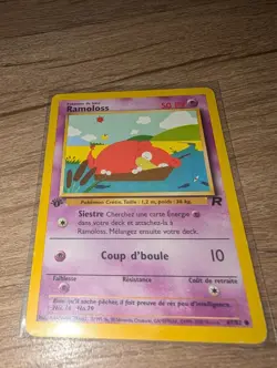 Ramoloss French 67/82 Rocket 1st Edition Vintage Pokemon Card Slowpoke LP - Image 1