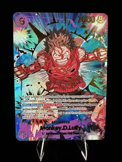 Bandai One Piece Card Game Monkey D. Luffy EB02-061 SEC SP Foil LP - Image 1