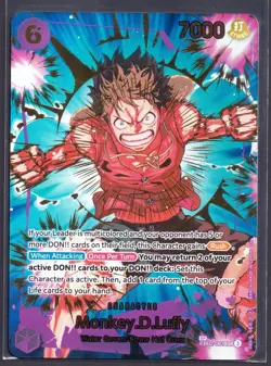 Bandai One Piece Card Game Monkey D. Luffy EB02-061 SEC SP Foil LP - Image 3