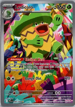 Ludicolo 095/094 Illustration Rare Pokemon Card ME02: Phantasmal Flames - Image 1