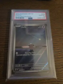 Cleffa Gem MT PSA 10 Obsidian Flames Illustration Rare Holo Card 202/197 SV03 - Image 1