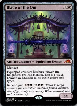 Blade of the Oni 89 Mythic Kamigawa: Neon Dynasty MTG Near Mint - Image 1