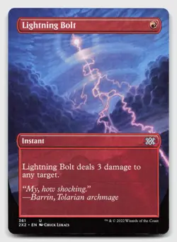 Lightning Bolt (Borderless) 361 Double Masters 2022 Magic: The Gathering NM - Image 1