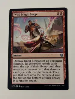 Wild Magic Surge Commander Legends: Battle for Baldur's Gate Regular CLB 206 MTG - Image 1