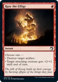 NM - Raze the Effigy [MID - 156] Innistrad: Midnight Hunt - Image 1