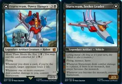 x1 Starscream, Power Hungry // Starscream, Seeker Leader M MTG Universes Beyond: - Image 1