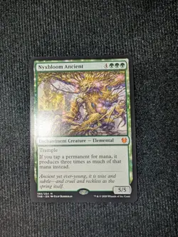 Nyxbloom Ancient MTG Theros Beyond Death Mythic Foil Green 190/254 NM - Image 2