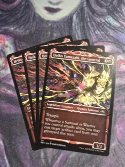 Showcase HEIKO YAMAZAKI, THE GENERAL x4 mtg NM-M Neon Dynasty 4 Unc - Image 1