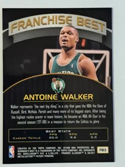 1998-99 Bowman's Best Franchise Best Antoine Walker #FB3 - Image 2