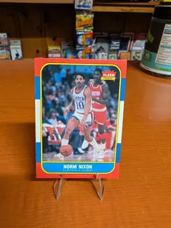 1986-87 Fleer Basketball Card #80 Norm Nixon Los Angeles Clippers BF.86 - Image 1