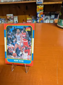 1986-87 Fleer Basketball Card #80 Norm Nixon Los Angeles Clippers BF.86 - Image 3