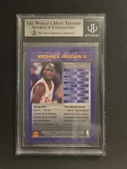 Topps 1994-95 Finest Michael Jordan Chicago Bulls #331 BGS Graded Card - Image 2