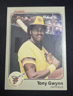 1983 Fleer Tony Gwynn Rookie Card #360 (RC) San Diego Padres HOF Legend - Image 1