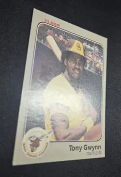 1983 Fleer Tony Gwynn Rookie Card #360 (RC) San Diego Padres HOF Legend - Image 3