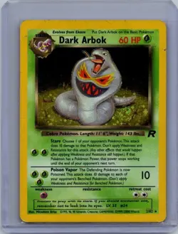 Team Rocket Pokemon TCG Arbok Holo - Image 1