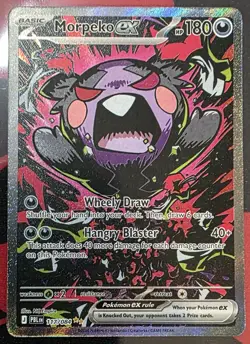 Pokemon Morpeko EX 117/084 ME05: Pitch Black Special Illustration Rare Full Art - Image 1
