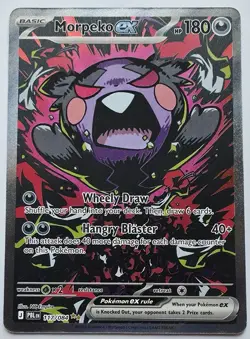 Pokemon Morpeko EX 117/084 ME05: Pitch Black Special Illustration Rare Full Art - Image 2