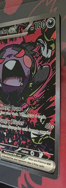 Pokemon Morpeko EX 117/084 ME05: Pitch Black Special Illustration Rare Full Art - Image 4