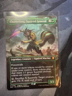 Chatterfang, Squirrel General (Borderless) Commander: Bloomburrow- (Non Foil) - Image 1