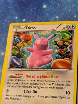 Pokemon TCG Ditto Black Star Promo XY40 Holo Card LP Condition - Image 4
