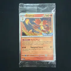 2026 Pokemon Delphox 013/086 Chaos Rising Stamped Promo SEALED Holo Mint - Image 1