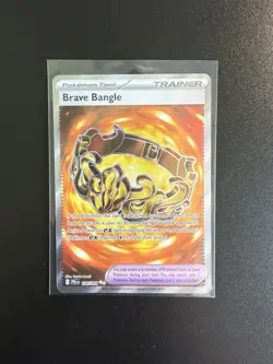 Brave Bangle 104/084 Full Art Ultra Rare Pokemon Pitch Black ME05 NM English - Image 3
