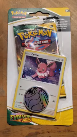 Pokemon TCG: Evolving Skies Checklane Blister Eevee & Slowpoke Set New Sealed - Image 3