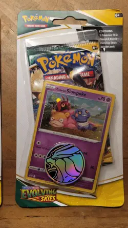 Pokemon TCG: Evolving Skies Checklane Blister Eevee & Slowpoke Set New Sealed - Image 4