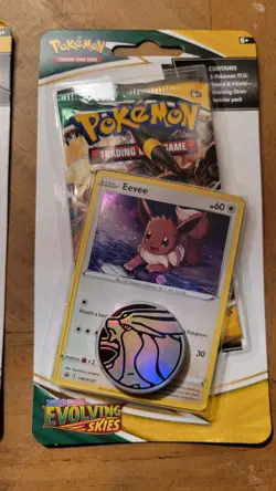 Pokemon TCG: Evolving Skies Checklane Blister Eevee & Slowpoke Set New Sealed - Image 5