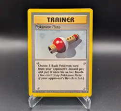 Pokemon Flute - 86/102 Unlimited Base Set - LP - Pokemon TCG WOTC Vintage - Image 1