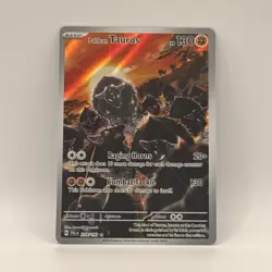 Pokemon Paldean Tauros 218/193 SV02 Paldea Evolved Holo Illustration Rare - Image 1