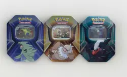 Lot Of 3 Triple Whammy Tins TCG Pokemon Factory Sealed Fast Shipping - Image 1