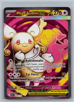 Mega Audino ex 253/217 Ultra Rare Ascended Heroes Pokemon Holo Near Mint - Image 1