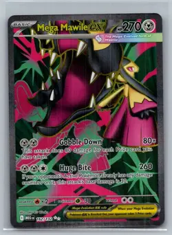Mega Mawile ex 162/132 Ultra Rare Mega Evolution Pokemon Holo Near Mint - Image 1