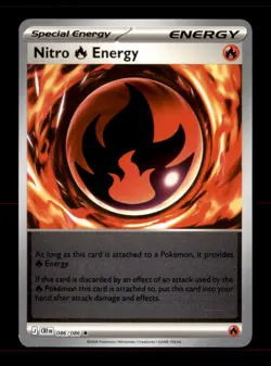 Nitro R Energy 086/086 Rare Chaos Rising Pokemon Reverse Holo Near Mint - Image 1
