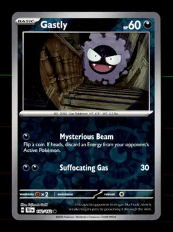 Gastly 102/162 Common Temporal Forces Pokemon Reverse Holo Near Mint - Image 1