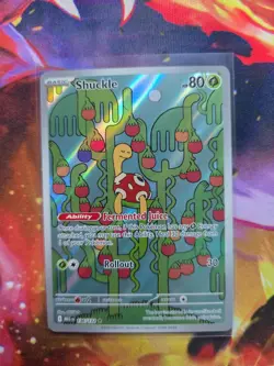 SHUCKLE 136/132 Illustration Rare Mega Evolution Pokemon Holo Near Mint - Image 1