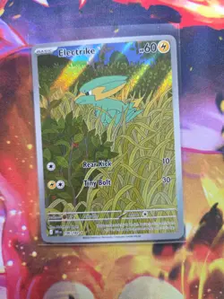 ELECTRIKE 196/182 Illustration Rare Destined Rivals Pokemon Holo Near Mint - Image 1