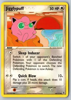 Pokemon: Jigglypuff Common FireRed & LeafGreen 65/112 MP - Image 1