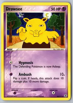 Pokemon: Drowsee Uncommon FireRed & LeafGreen 32/112 LP - Image 1
