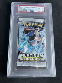 2009 Pokemon Platinum Arceus Water Arceus Foil Pack PSA 8 POP 11 - Image 2