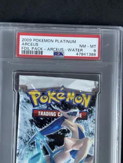 2009 Pokemon Platinum Arceus Water Arceus Foil Pack PSA 8 POP 11 - Image 3