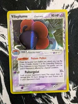 Pokemon - Vileplume 17/110 Delta Species ex Holon Phantoms Holo - Image 1