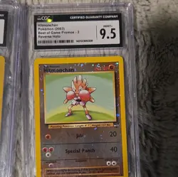 CGC Graded Pokemon Lot: Crystal Energy Aquapolis & Hitmonchan Reverse Holo - Image 2