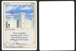 ***Castle Artist Proof Signed*** MTG Revised Dameon Willich Kid Icarus - Image 1